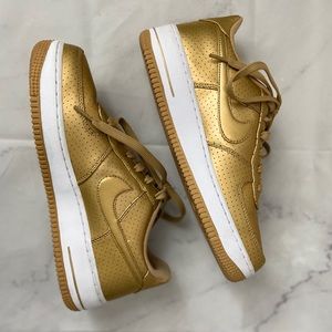Metallic Gold Nike AF1